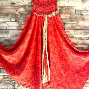 One size big girl skirt/pant wide leg bohemian Bollywood belly dance skirt new